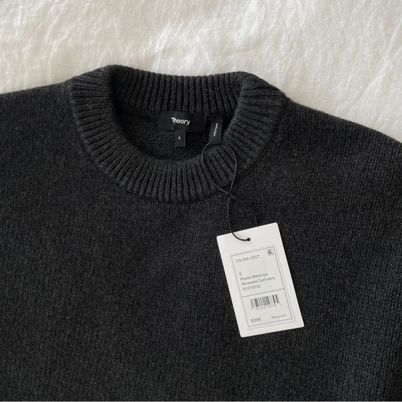 Theory Oversized Sweater Vest in Recycled Wool-Cashmere NWT - Picture 4 of 4